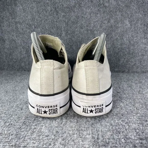 Converse Chuck Taylor All Star Platform Womens 8 Shoes White Thrashed Sneakers - Picture 5 of 11